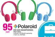 Polaroid On Ear Headphones PSH 1001 Each