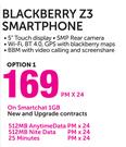 BlackBerry Z3 Smartphone-On Smartchat 1GB
