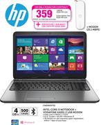 HP Intel Core i3 Notebook+ Vodafone K4201-Z USB Modem-On 3GB Data Plan