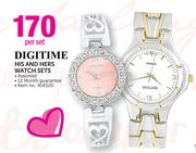 Digitime His and Hers Watch Sets-Per Set