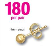 4mm Studs-Per Pair