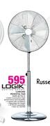 Logik Chrome Pedestal Fan HVFS 40 TX1 F