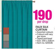 Faux Silk Curtain-Per Drop
