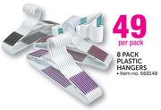 8 Pack Plastic Hangers-Per Pack
