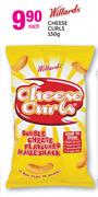 Willards Cheese Curls-150g Each