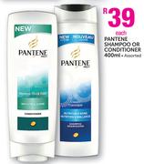 Pantene Shampoo Or Conditioner Assorted-400ml Each 