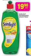 Sunlight Dishwashing Liquid-750ml Each