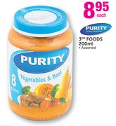Purity 3rd Foods Assorted-200ml