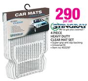 Stingray 4 Piece Heavy Duty Clear Mat Set