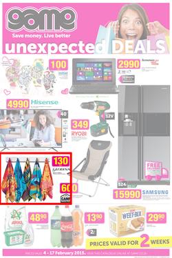 Game : Unexpected Deals (4 Feb - 17 Feb 2015), page 1