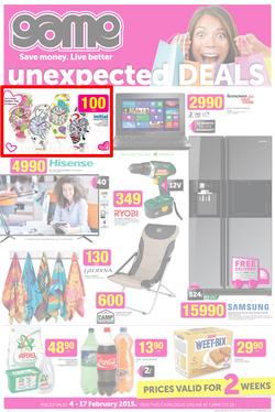 Game : Unexpected Deals (4 Feb - 17 Feb 2015), page 1