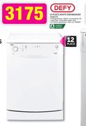 Defy 12 Place White Dishwasher-DDW173