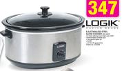 Logik 6.5ltr Stainless Steel Slow Cooker-RS 1107