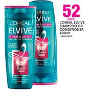 L'Oreal Elvive Shampoo Or Conditioner Assorted-400ml Each