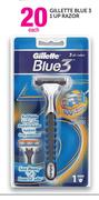 Gillette Blue 3 1 Up Razor-Each