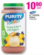 Purity 4th Foods Assorted-250ml Each