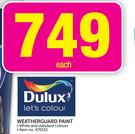 Dulux 20Ltr Weatherguard Paint-Each