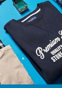Stone Harbour Navy Printed Crew