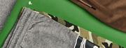 Camo Grey Stripe Fleece Pants
