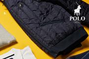 Polo Vertical Quilted Puffer Bomber Jacket
