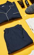 Navy Button Throgh PJ Set