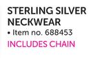 Sterling Silver Neckwear-Each