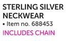 Sterling Silver Neckwear-Each