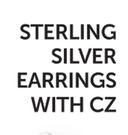 Sterling Silver Love Earrings-Per Pair
