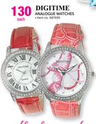 Digitime Analogue Watches-Each