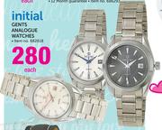 Initial Gents Analogue Watches-Each