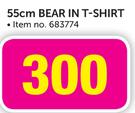 Love You 55cm Bear In T-Shirt