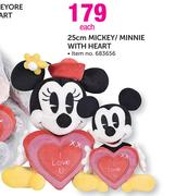 I Love You 17cm Mickey / Minnie With Heart 683653-Each