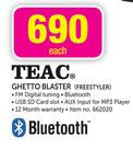 Teac Ghetto Blaster(Freestyler)-Each