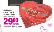 Elit Love Chocolate Hearts-105g Per Box