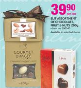 Elit Assortment Of Chocolate,Fruit & Nuts-200g Per Box