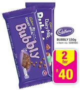 Cadbury Bubbly-2 x 150g Each