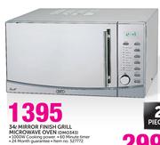 Defy 34ltr Mirror Finish Grill Microwave Oven-DMO343