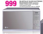 LG 30Ltr Metallic Silver Electronic Microwave Oven MS3040S