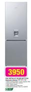 KIC 314Ltr Metallic Silver Bottom Freezer Fridge KBF 634 1 ME