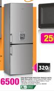 Whirlpool 320Ltr Bottom Freezer Fridge Inox WBE 3326 NFCA