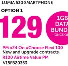 Nokia Lumia 530 Smartphone-On uChoose Flexi 100