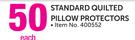 Sheraton Standard Quilted Pillow Protectors Each