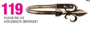 Decorland Fleur De Lis Holdback(Bronze)