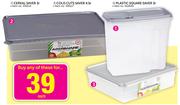 Cereal Saver 3L/Cold Cuts Saver 4.5L/Plastic Square Saver 3L-Each