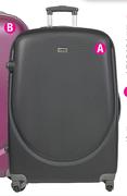 Tosca 55cm Black/Purple ABS Trolley Bag-Each