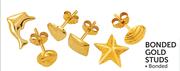 Bonded Gold Studs-Per Pair