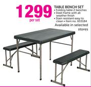 Camp Master Table Bench Set-Per Set