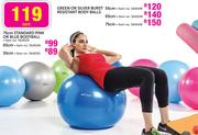 Trojan 75Cm Green Or Silver Burst Resistant Body Balls