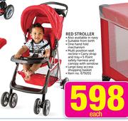 Little One Red Stroller