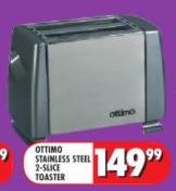 Ottimo 2 Stlic Stainless Steel Toaster